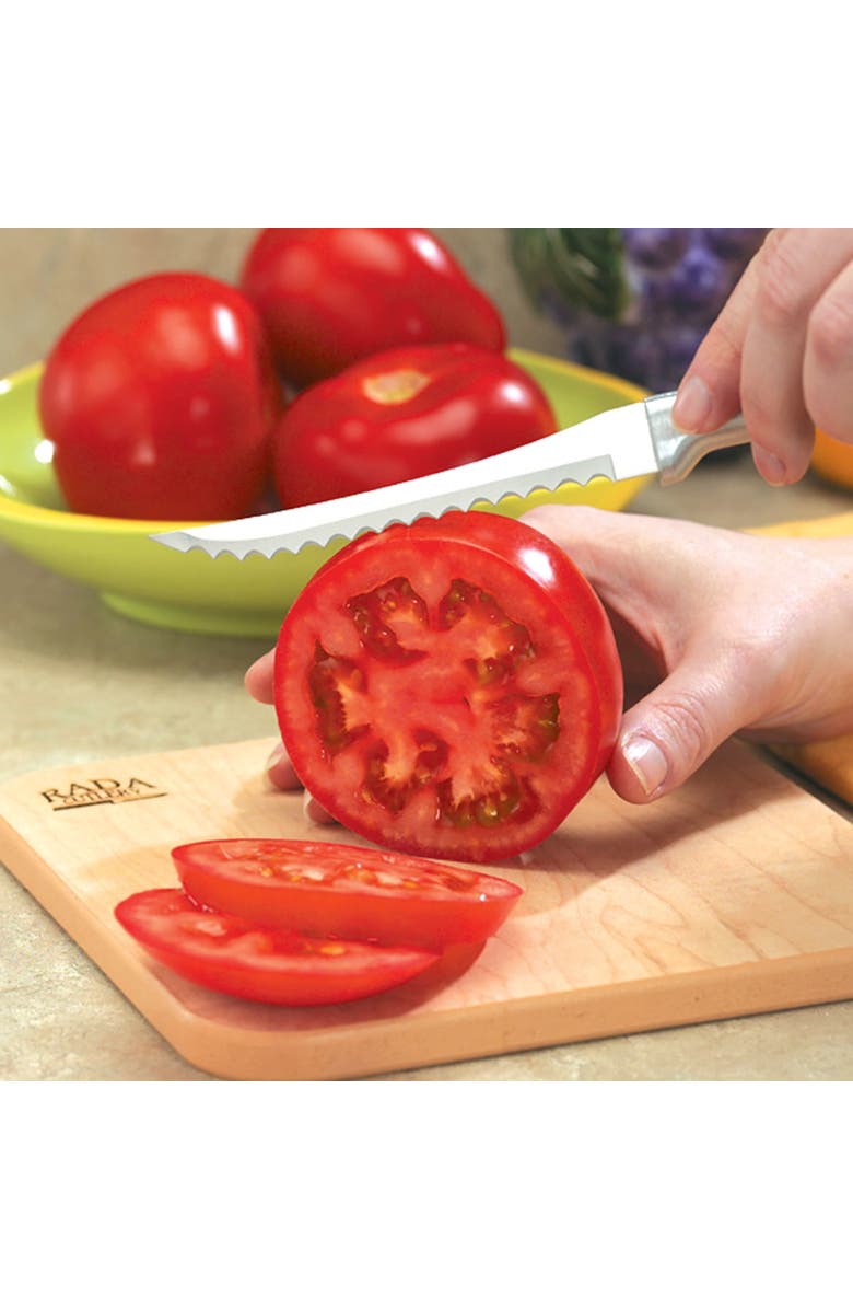 Rada 3 Piece Knife Set ProPak with Tomato Slicer, Vegetable Peeler, and Utility Knife, Alternate, color, Silver