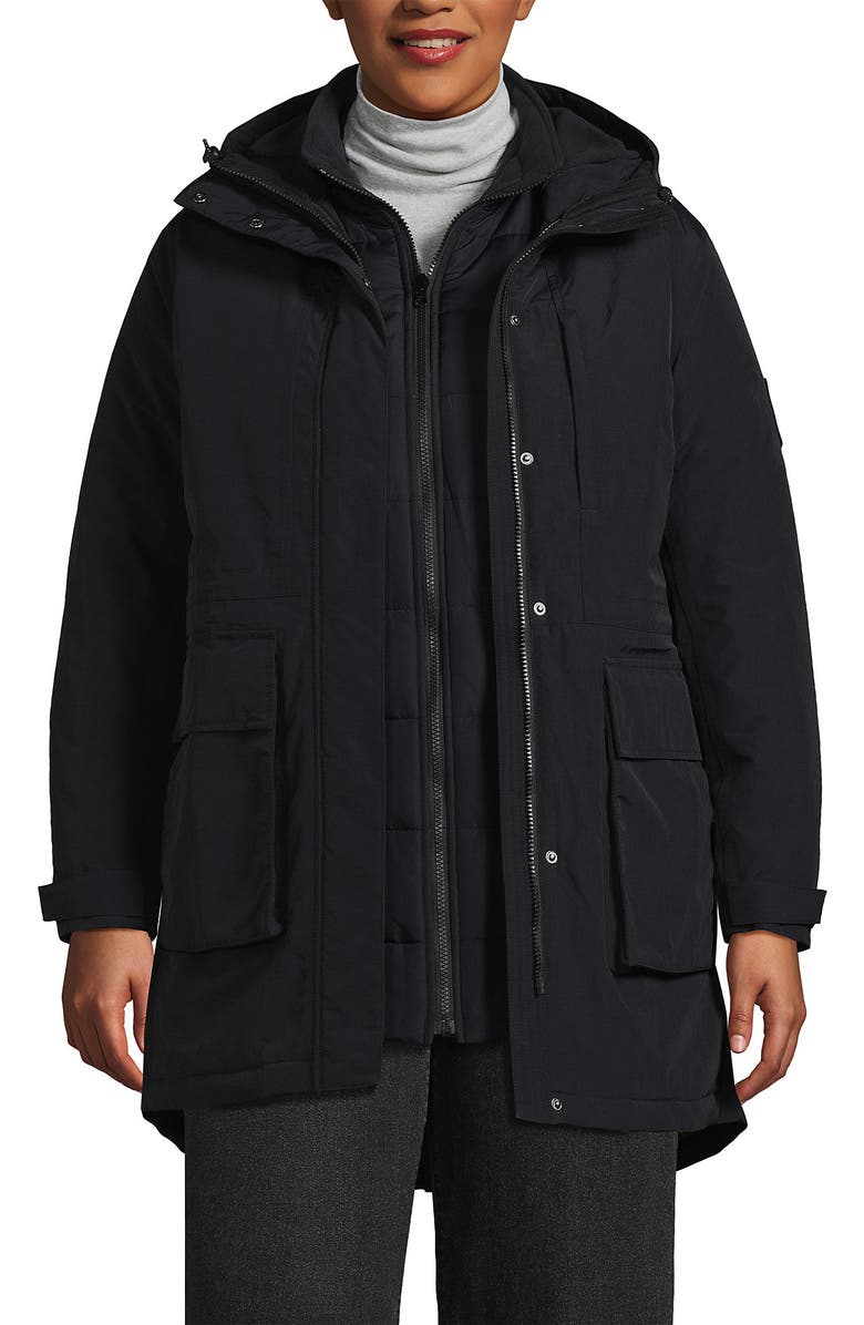 Lands' End Squall Waterproof Insulated 3 in 1 Winter Parka, Alternate, color, 