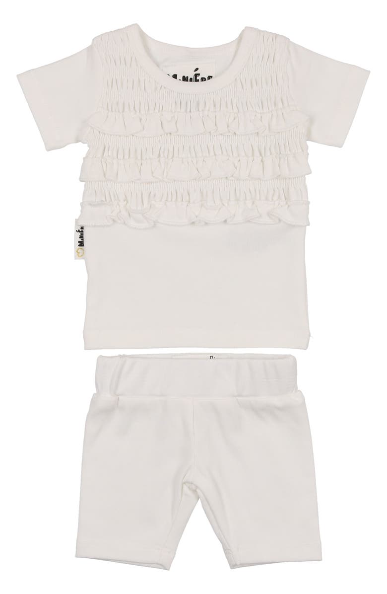 Manière Ruffle Top & Shorts Set, Main, color,