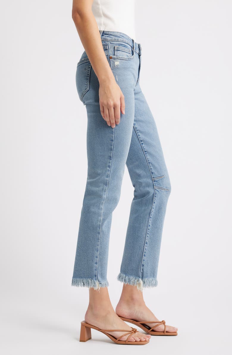 HIDDEN JEANS Frayed Low Rise Ankle Skinny Jeans, Alternate, color, Medium Wash