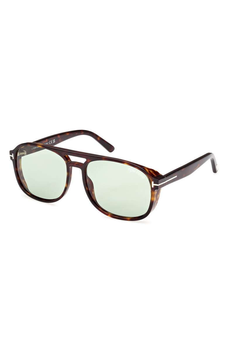TOM FORD Rosco 58mm Navigator Sunglasses, Alternate, color, 