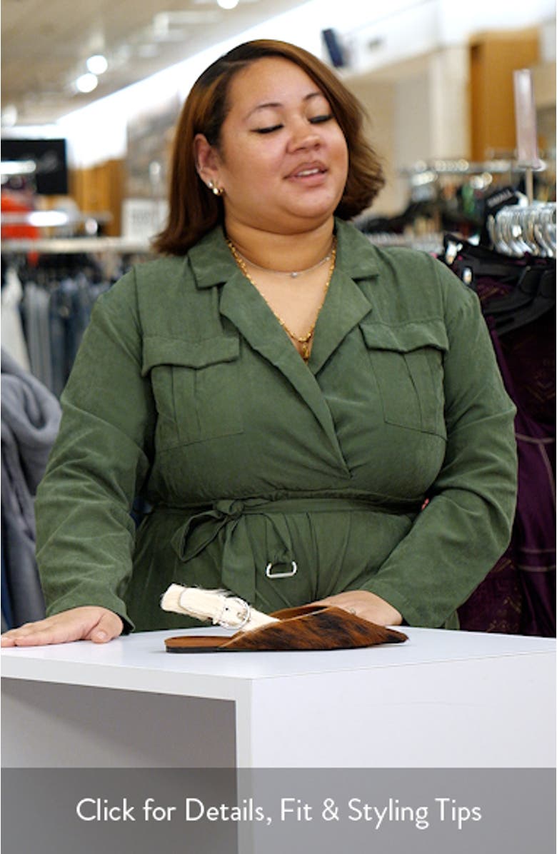 Scone Genuine Calf Hair Slingback Flat, sales video thumbnail