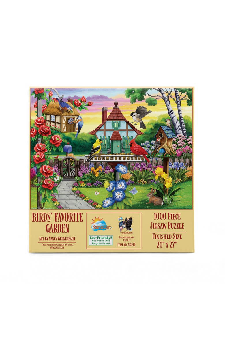 Sunsout Birds' Favorite Garden 1000 piece Jigsaw Puzzle for Adults, Alternate, color, Multicolor