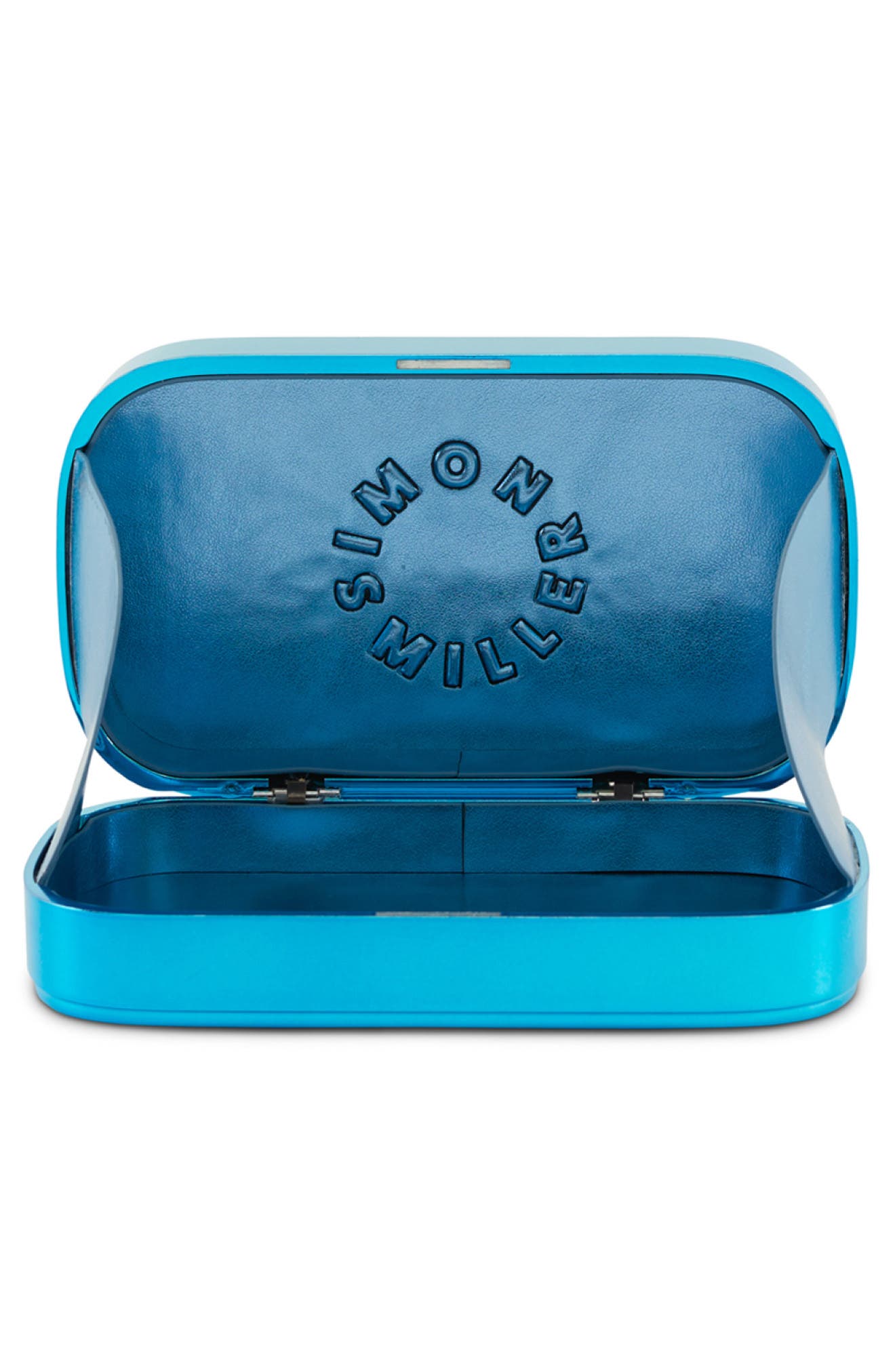 SIMONMILLER Pill Clutch, Alternate, color, Suburban Blue