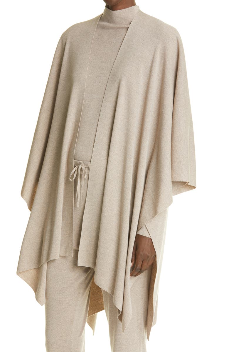 St. John Collection Wool Knit Wrap, Alternate, color, 