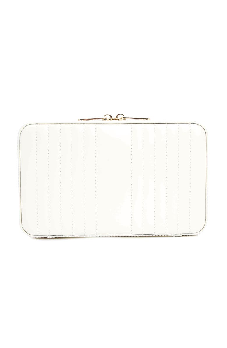 WOLF Maria Medium Zip Jewelry Case, Alternate, color, White
