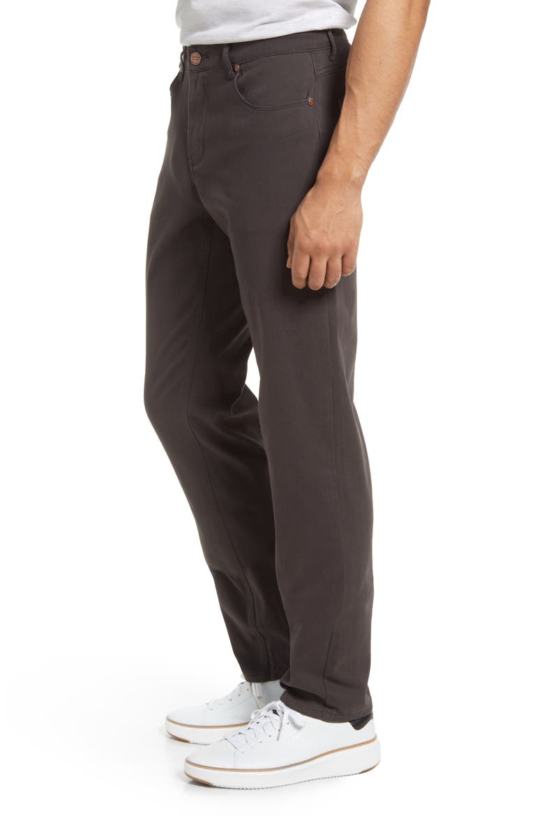 Men's Athletic Stretch Cotton Blend Chino Pants, Alternate, color, SMOKE