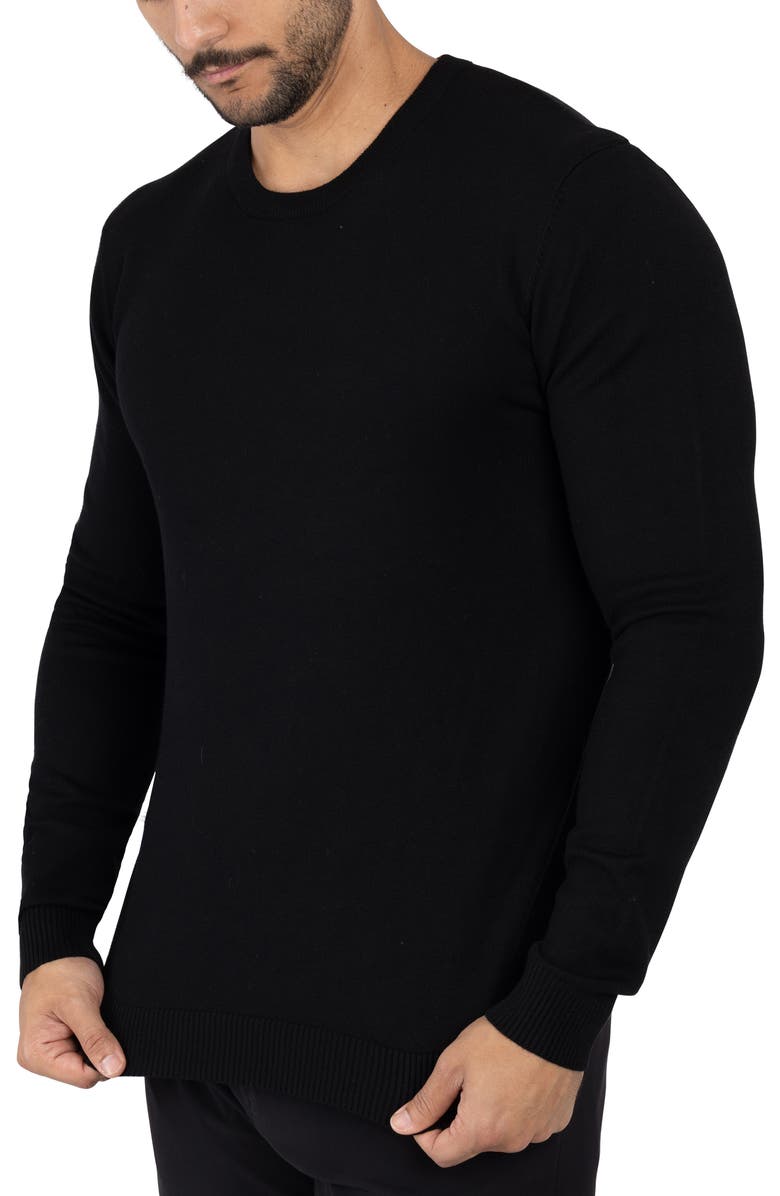 XRAY Crewneck Knit Sweater, Alternate, color, Black