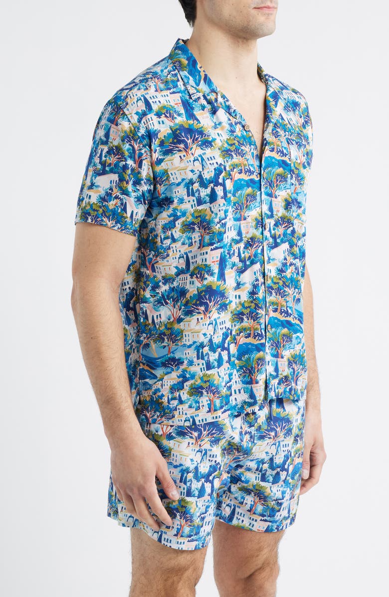 Boardies Print Camp Shirt, Alternate, color, Blue