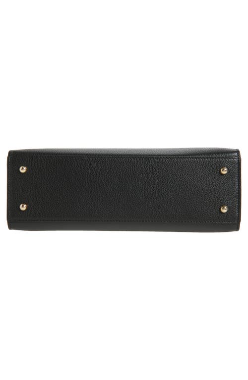 Strathberry Midi Georgia Leather Tote In Black