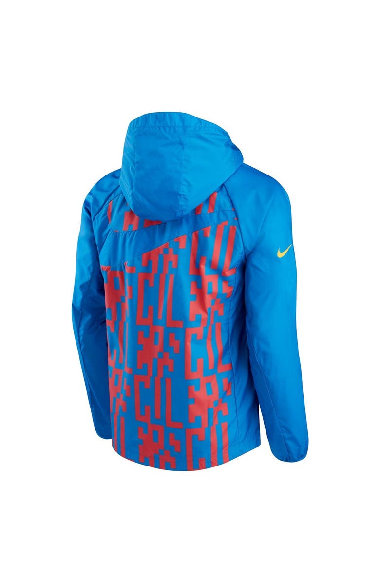 Nike Men's Nike Blue Barcelona AWF Raglan Full-Zip Jacket, Alternate, color, 