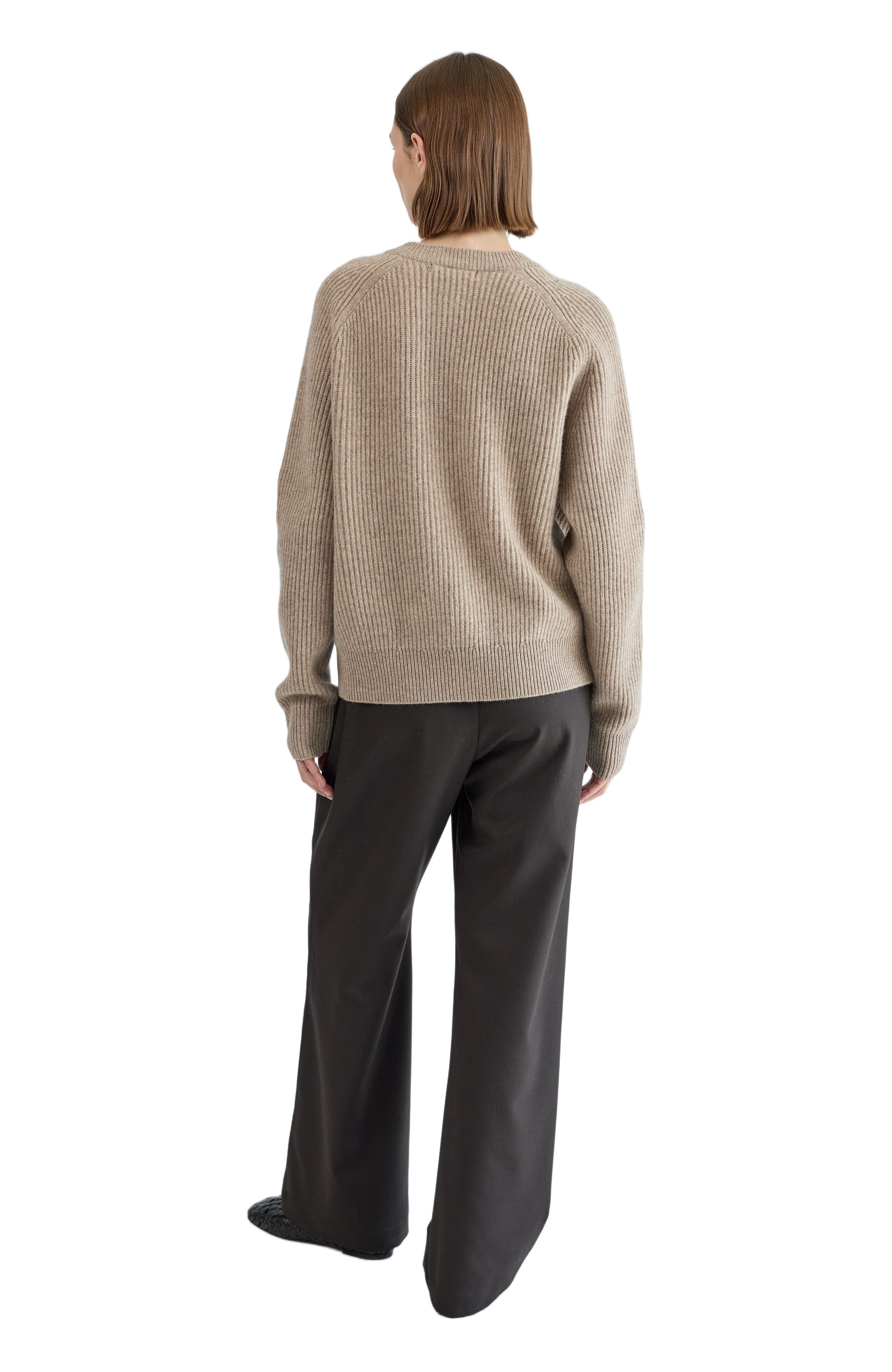 Button Up Wool Cropped Cardigan - image 4