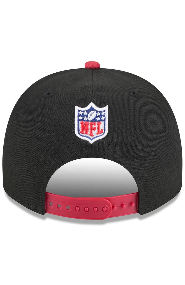 New Era Men's New Era Black/Cardinal Arizona Cardinals 2025 NFL Draft A-Frame 9FIFTY Snapback Hat, Alternate, color, Black