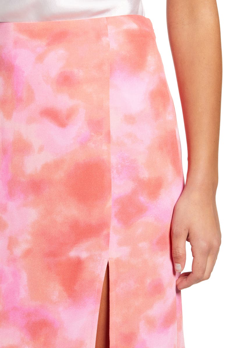 Leith Midi Skirt with Slit, Alternate, color, 