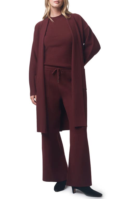 Splendid X @cellajaneblog Sleek Coatigan In Burgundy