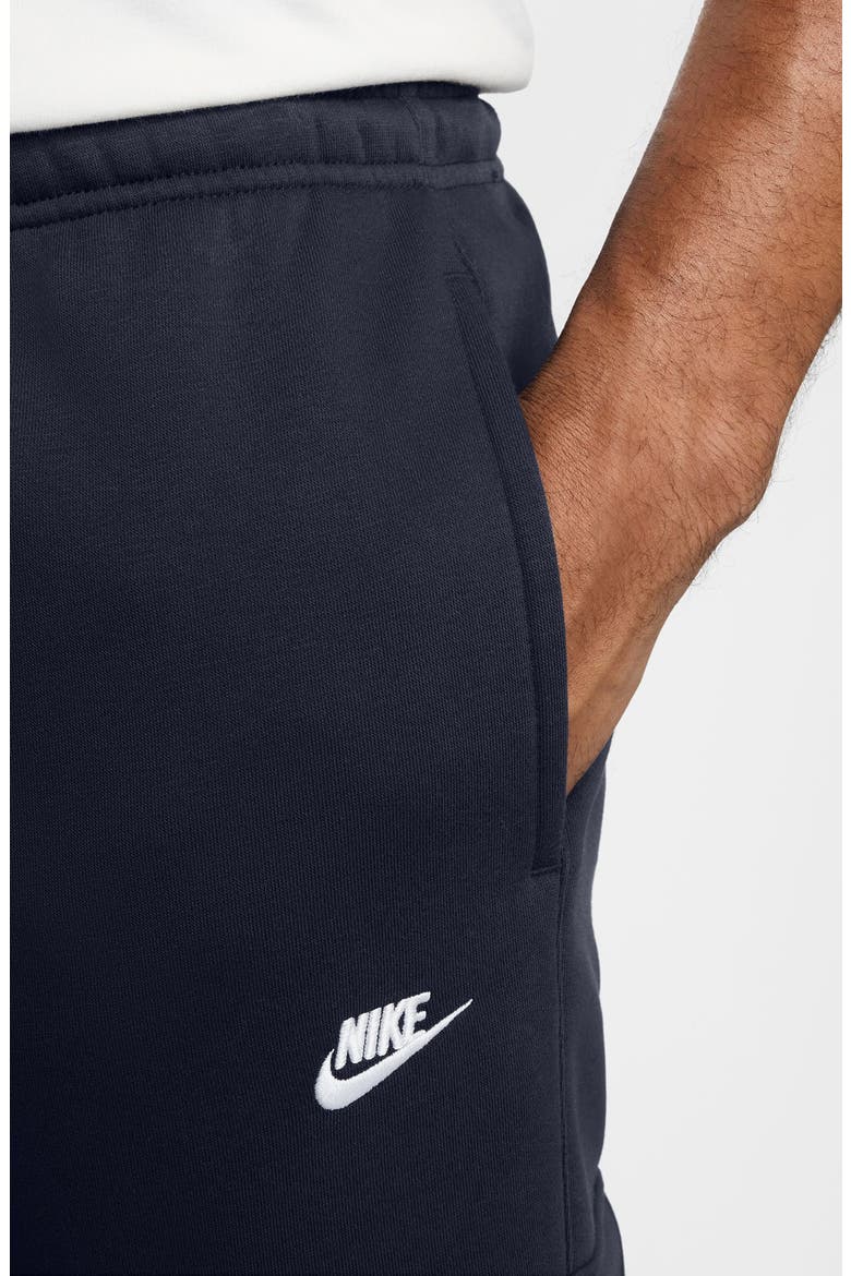 Club Fleece Cargo Sweatpants, Alternate, color, OBSIDIAN/ WHITE