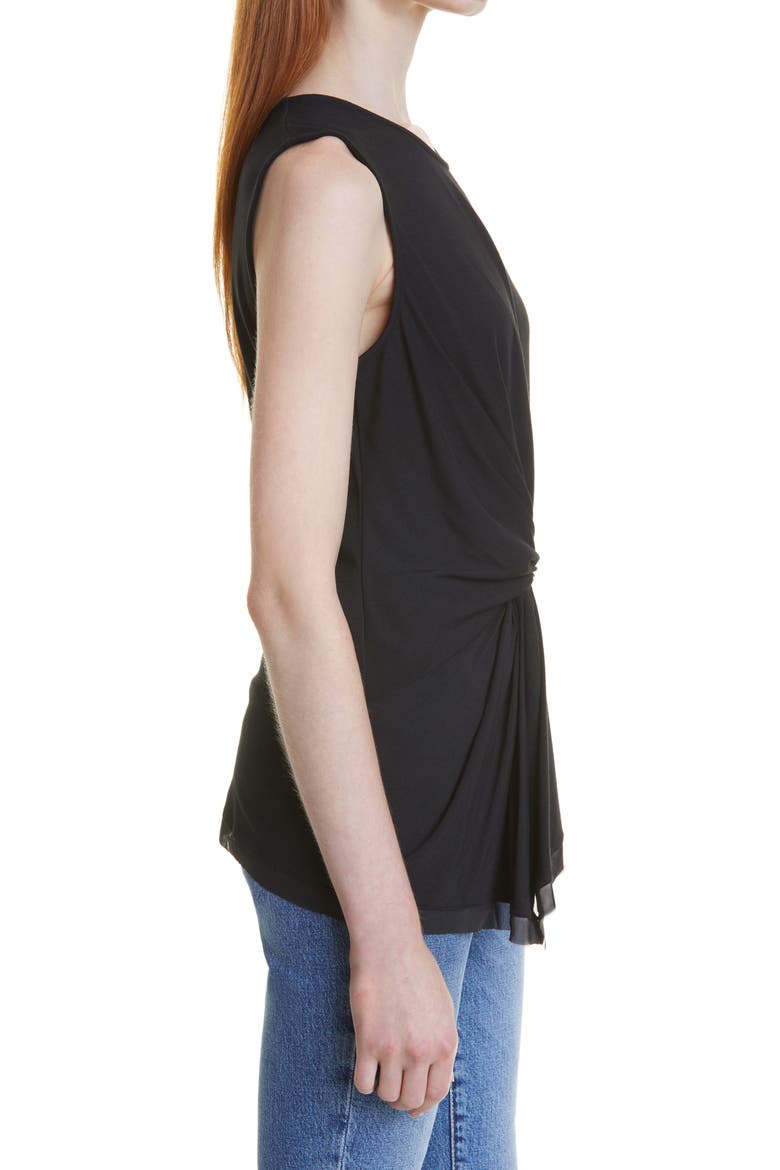 Stevie Twist Front Top, Alternate, color, BLACK