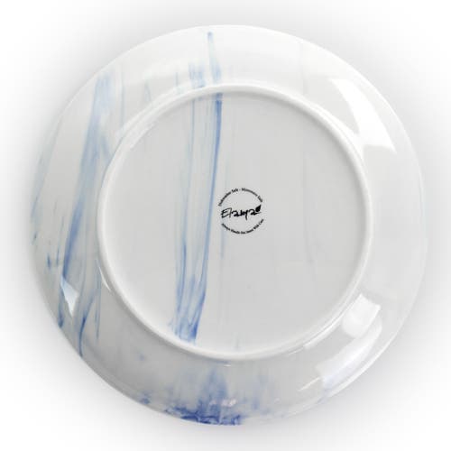 Elama Fine Marble 16 Piece Stoneware Dinnerware Set In Multi
