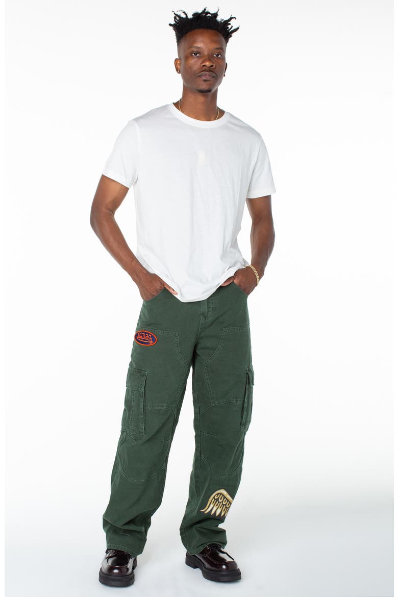 Baggy Straight Flying Eyeball Cargo Hunter Pant, Alternate, color, FOREST