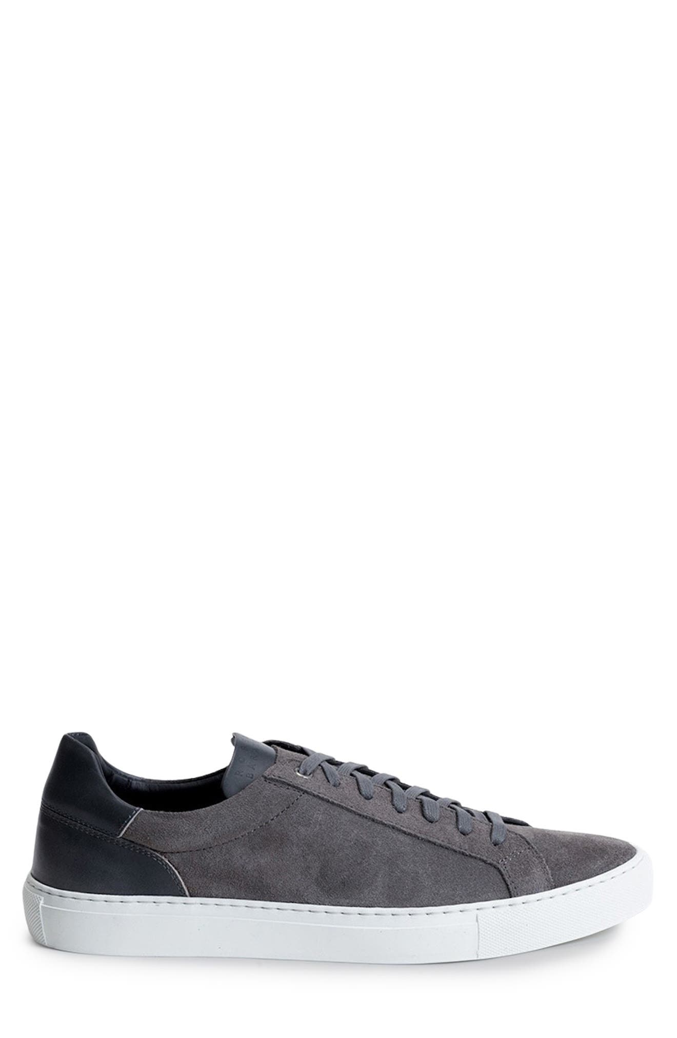 Robert Barakett Huberto Suede Low Top Sneaker, Alternate, color, Grey
