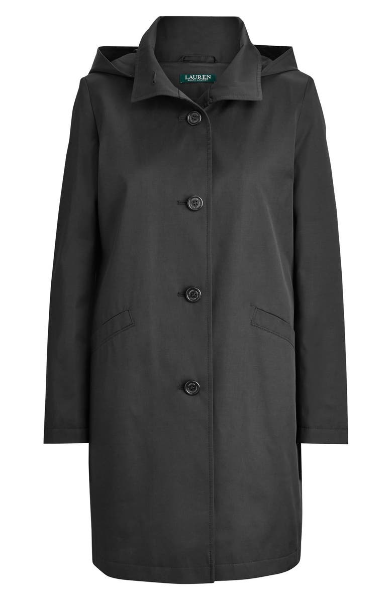 Lauren Ralph Lauren Hooded Water Repellent Trench Coat, Alternate, color, 