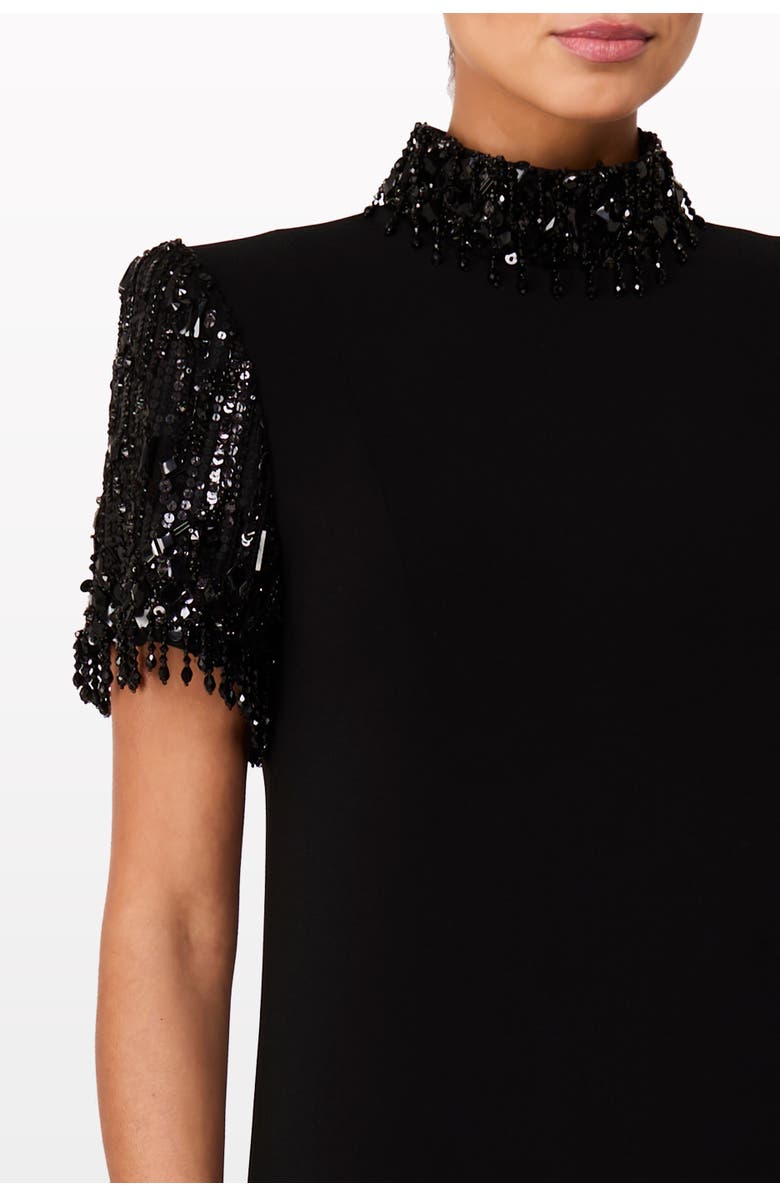 Jenny Packham Edie Sequin-Embellished High-neck Maxi Dress, Alternate, color,