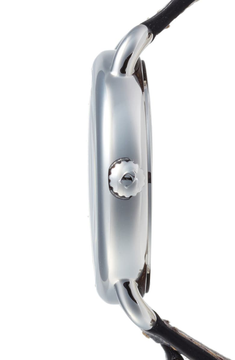 COACH Delancey Leather Strap Watch, 36mm, Alternate, color, 