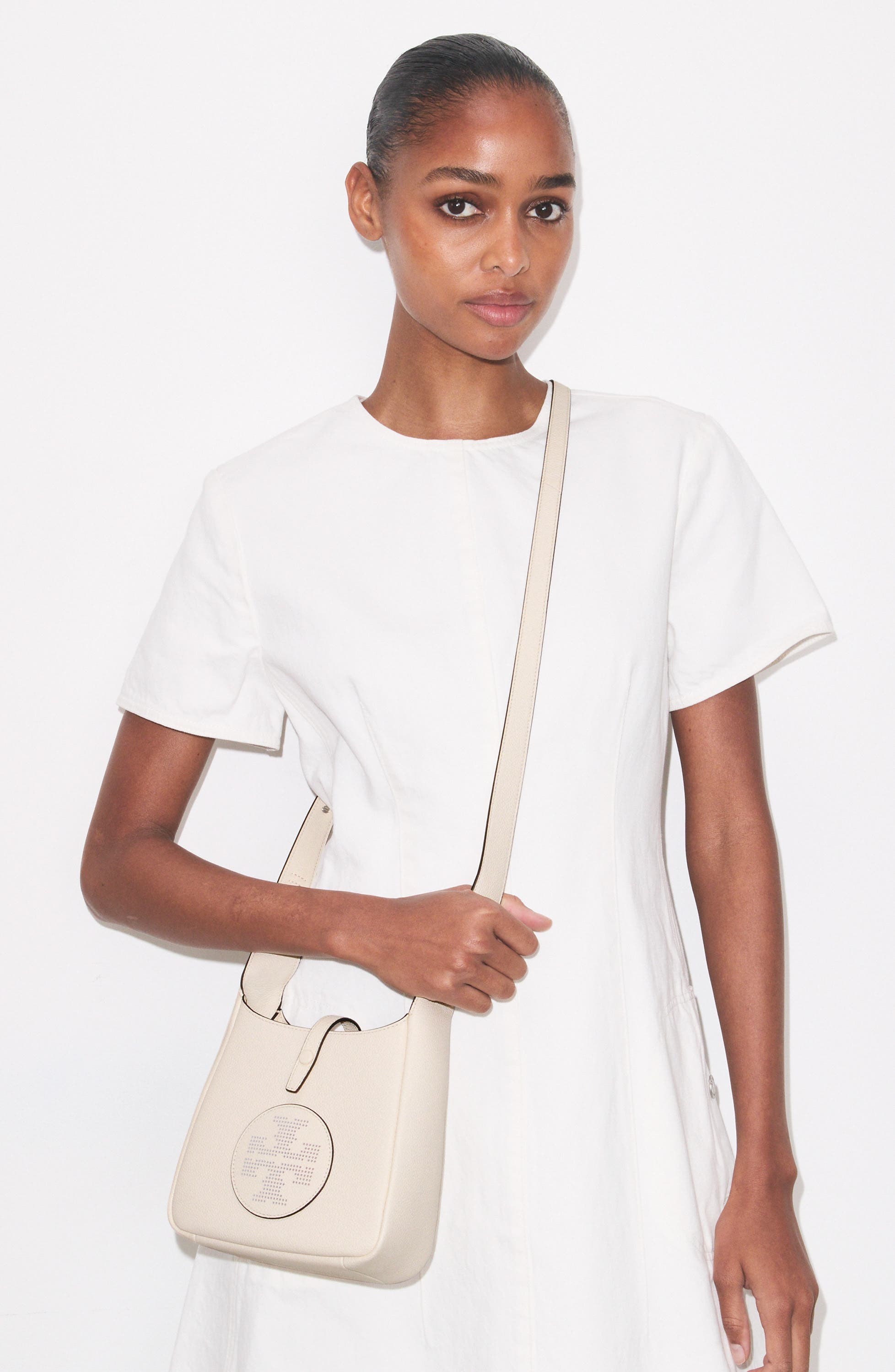 Swing Leather Crossbody Bag, Alternate, color, LIGHT CREAM