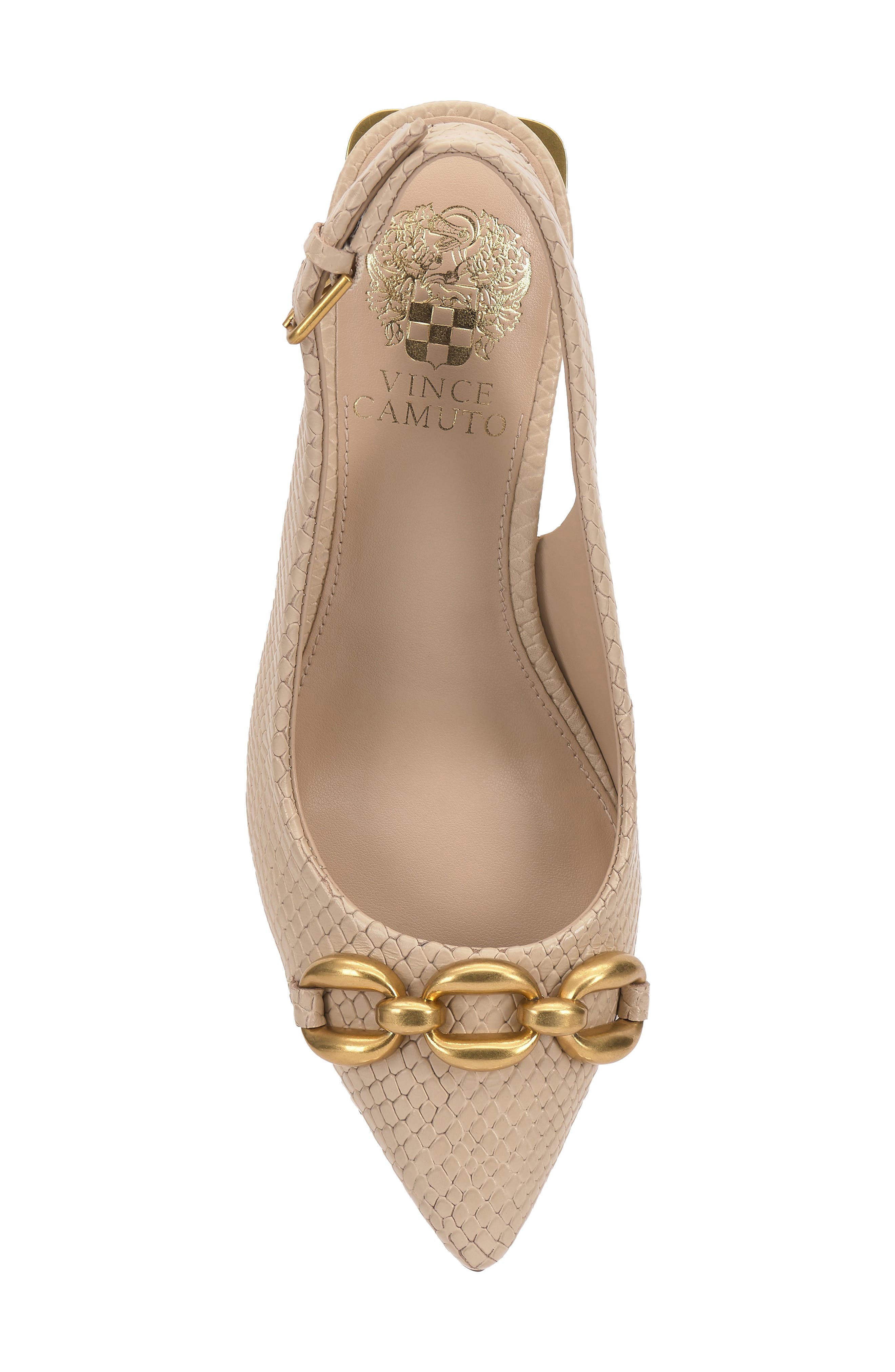 Hamden Slingback Pointed Toe Pump, Alternate, color, SOFT BUFF