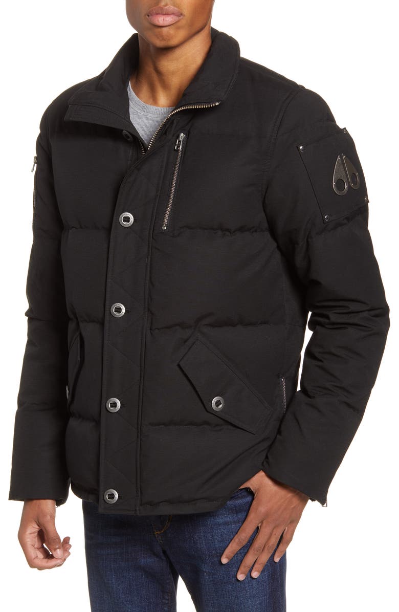 Moose Knuckles 3Q Genuine Fox Fur Trim Down Jacket, Alternate, color, 