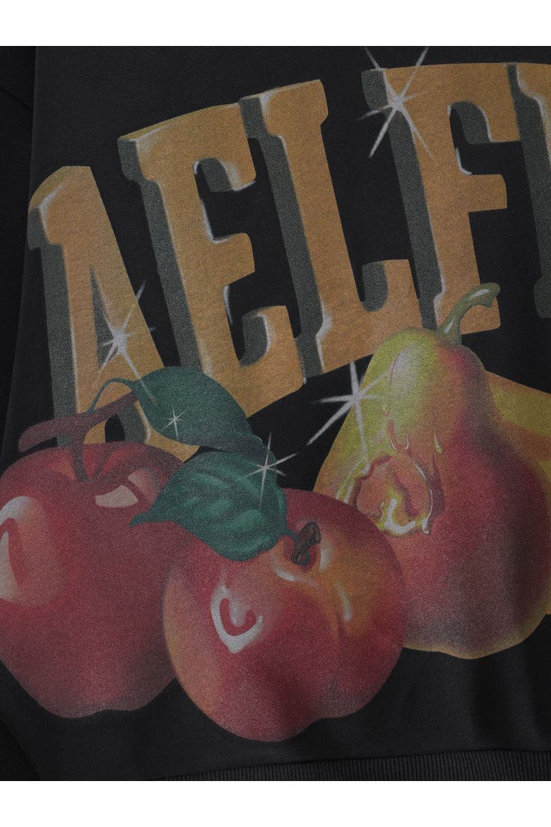 Fruit Graphic Hoodie, Alternate, color, Black