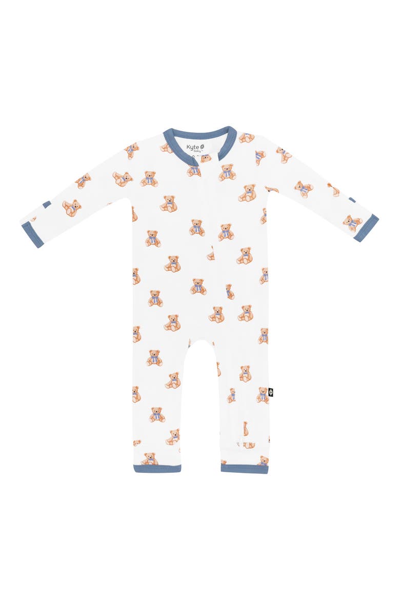Kids' Teddy Bear Zip-Up Romper, Main, color, TEDDY BEAR