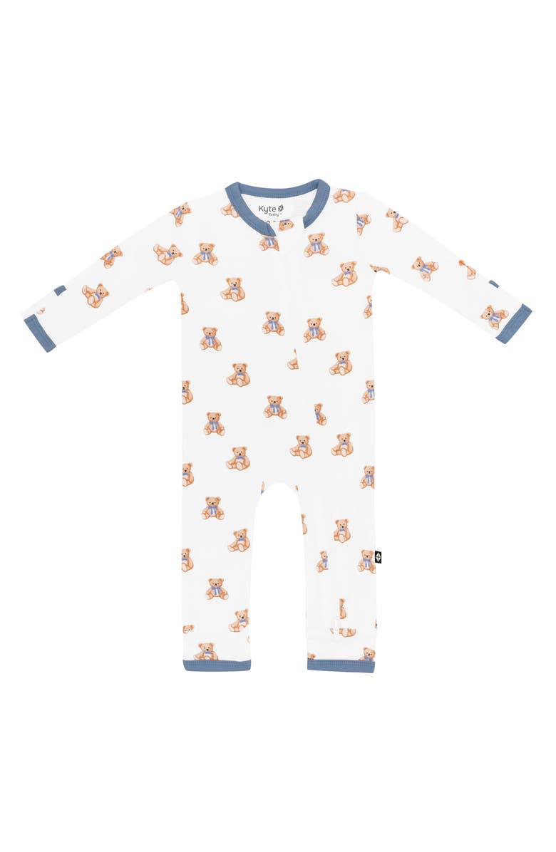 Kyte BABY Zip-Up Romper, Main, color, Teddy Bear