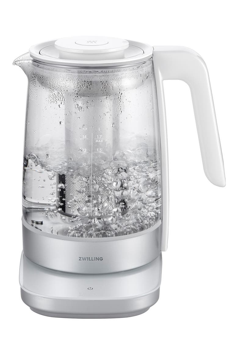 Enfinigy Electric Glass Kettle, Alternate, color, SILVER