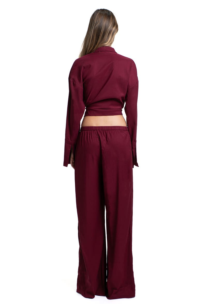 Gill pants, Alternate, color, Burgundy matt