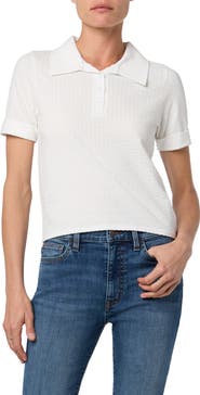 Hudson Jeans Boxy Crop Polo