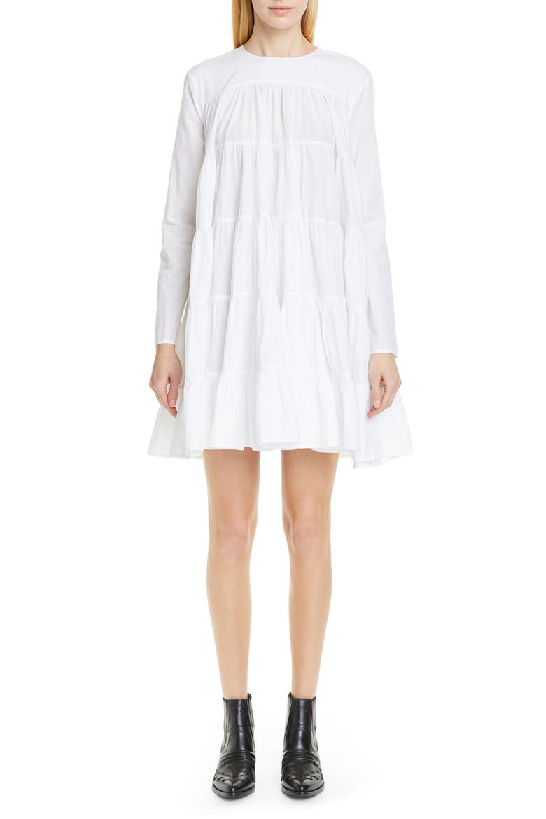 Soliman Dress, Main, color, WHITE