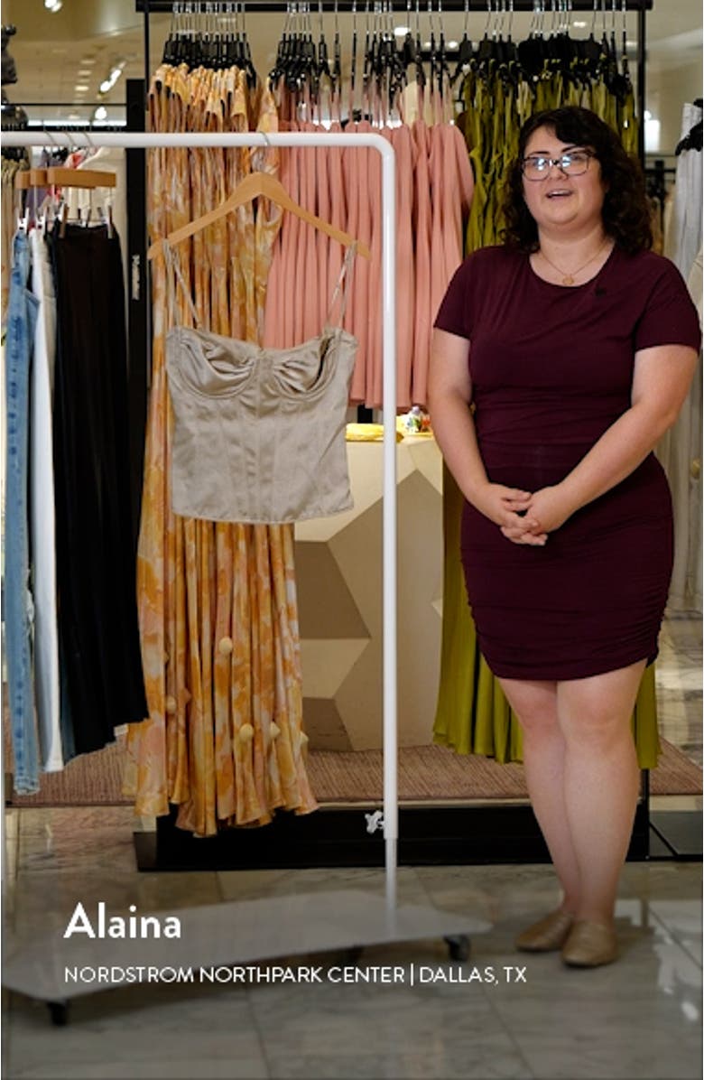 Chantal Satin Corset Crop Top, sales video thumbnail