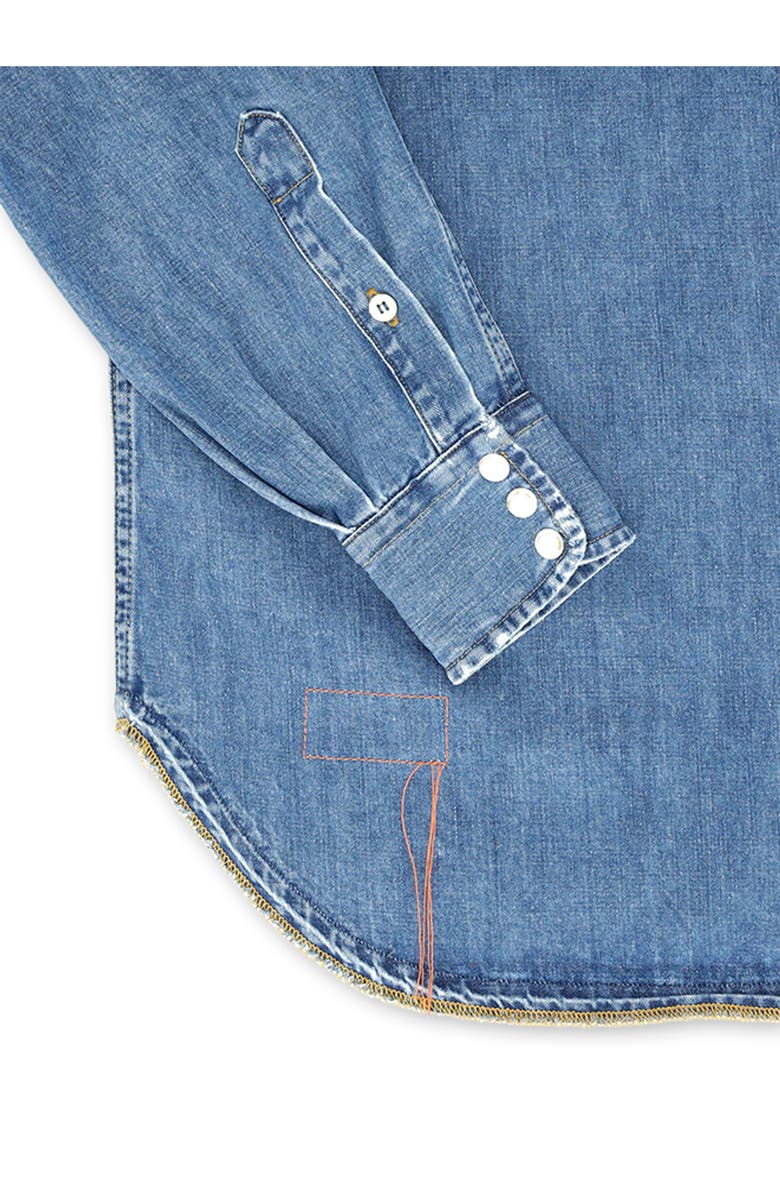 Fortela Pasadena Denim Shirt, Alternate, color, Bleach Wash