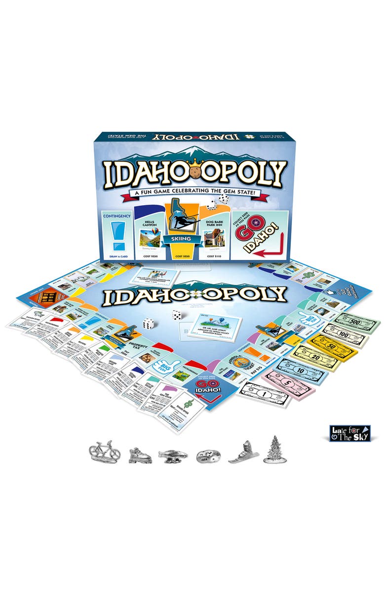 Late for the Sky Idahoopoly Monopoly Board Game, Alternate, color, 