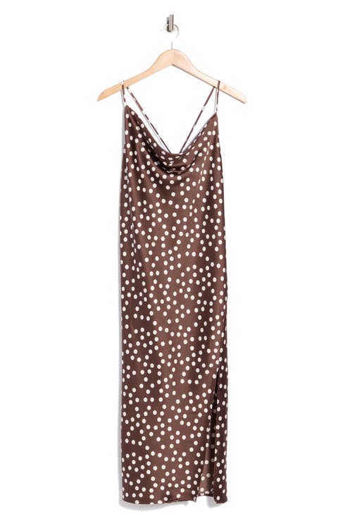 Polka Dot Satin Slipdress (Plus)