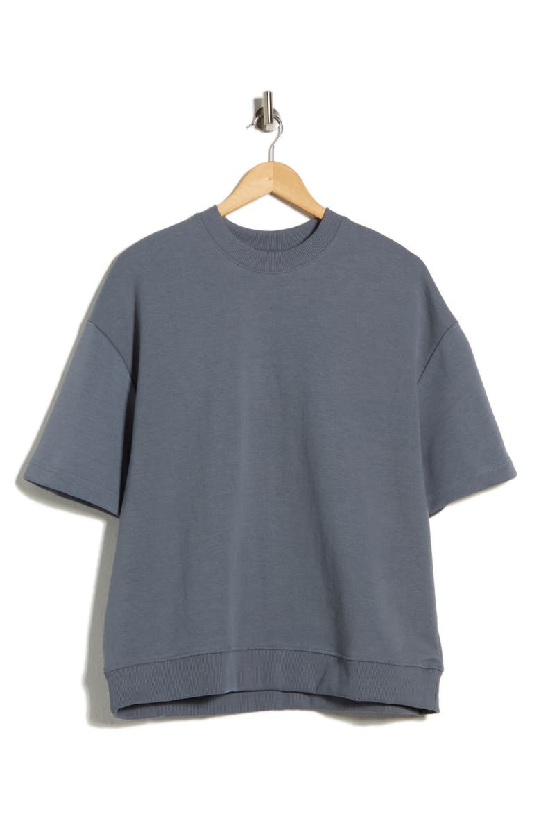 DENIM AND FLOWER Relaxed Fit Crewneck T-Shirt, Alternate, color, Mid Blue