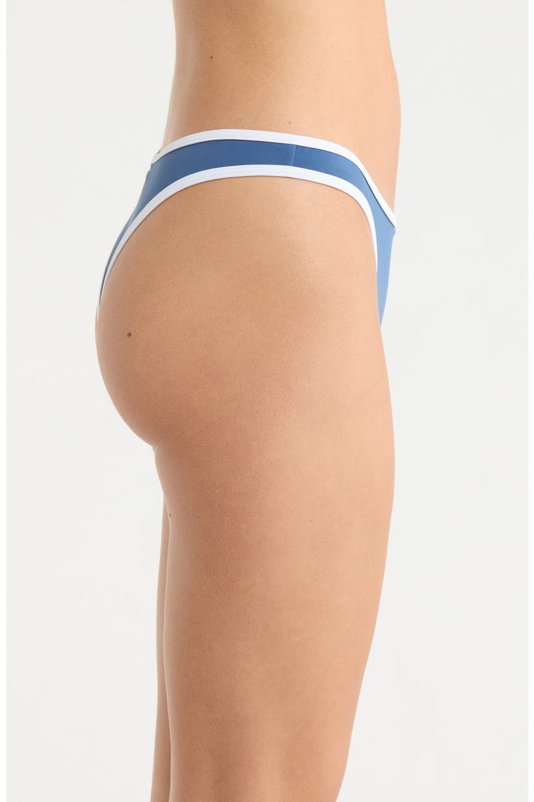 Surf Puff High Leg Bikini Bottoms, Alternate, color, VINTAGE BLUE