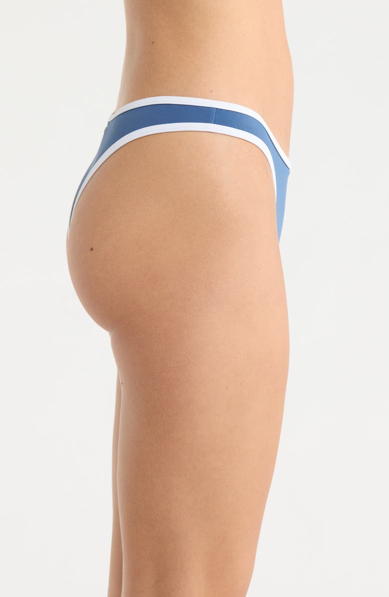 Rip Curl Surf Puff High Leg Bikini Bottoms, Alternate, color, Vintage Blue