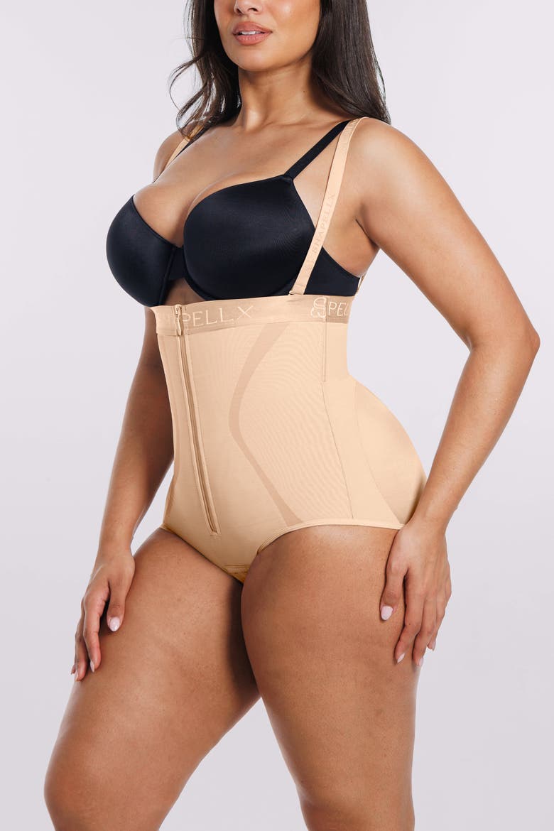 Curve Code Airy Comfy Smoothing Brief, Alternate, color, Beige