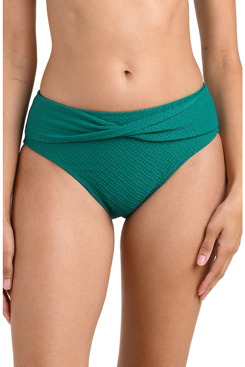 Textured Tides Mid Rise Bikini Bottoms, Main, color, JUNGLE