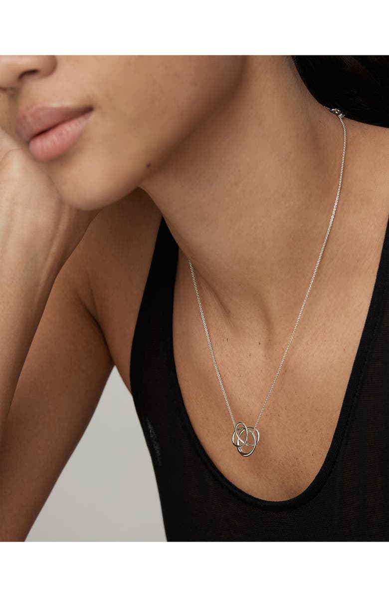Monica Vinader Nura Wrap Pendant Necklace, Alternate, color, Sterling Silver