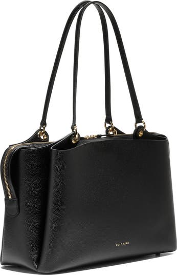 バッグ・カバンその他 GOLDEN  DELUXE BRAND 24/7 leather tote bag BLACK Women's Large Leather Tote Bag In Black & Gold – Thursday