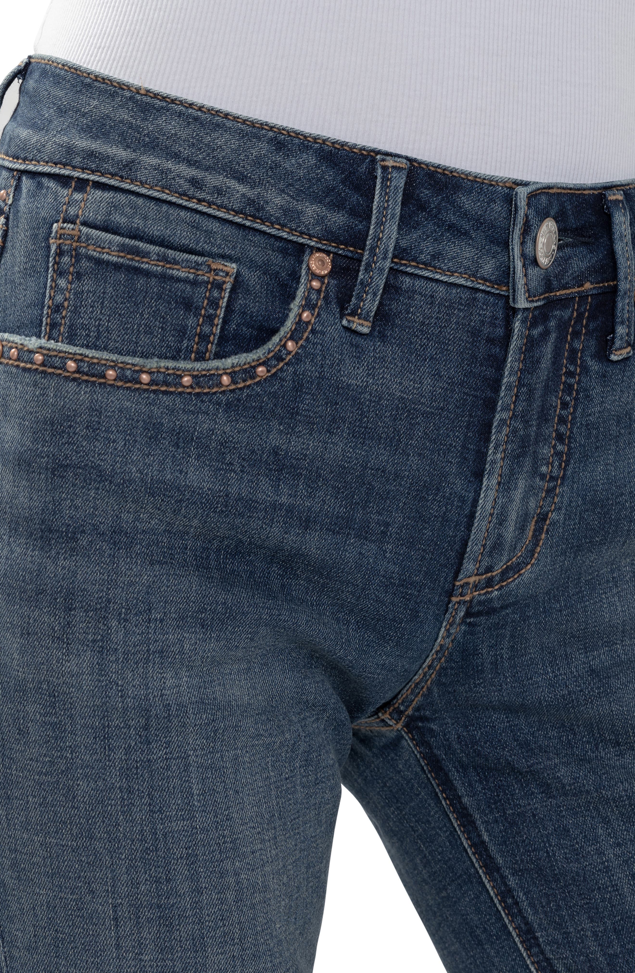 Silver Jeans Co. Suki Embellished Curvy Mid Rise Slim Bootcut Jeans ...