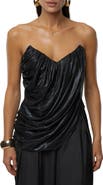 JLUXLABEL Soirée Draped Corset Top
